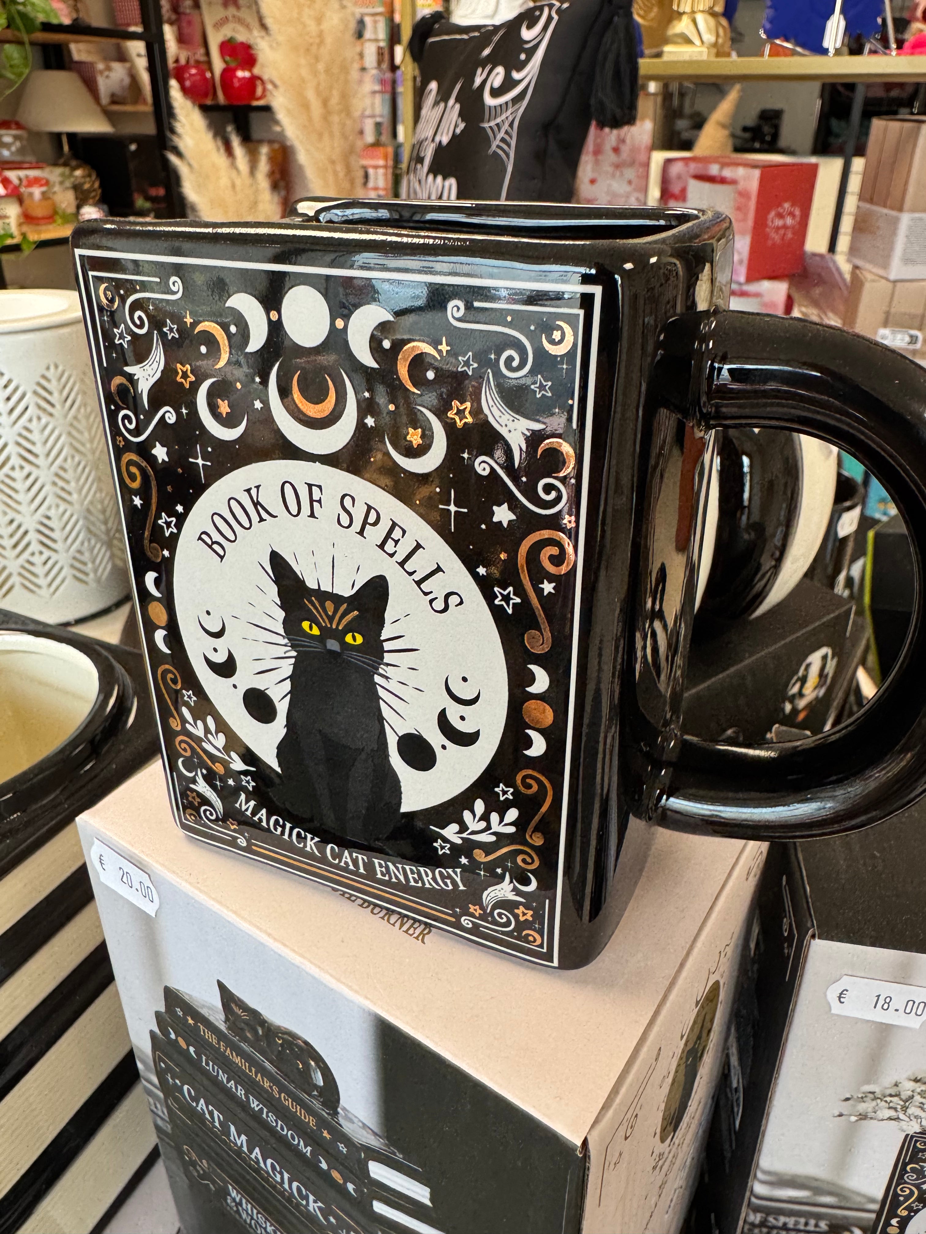 Mug « Livre chat noir »