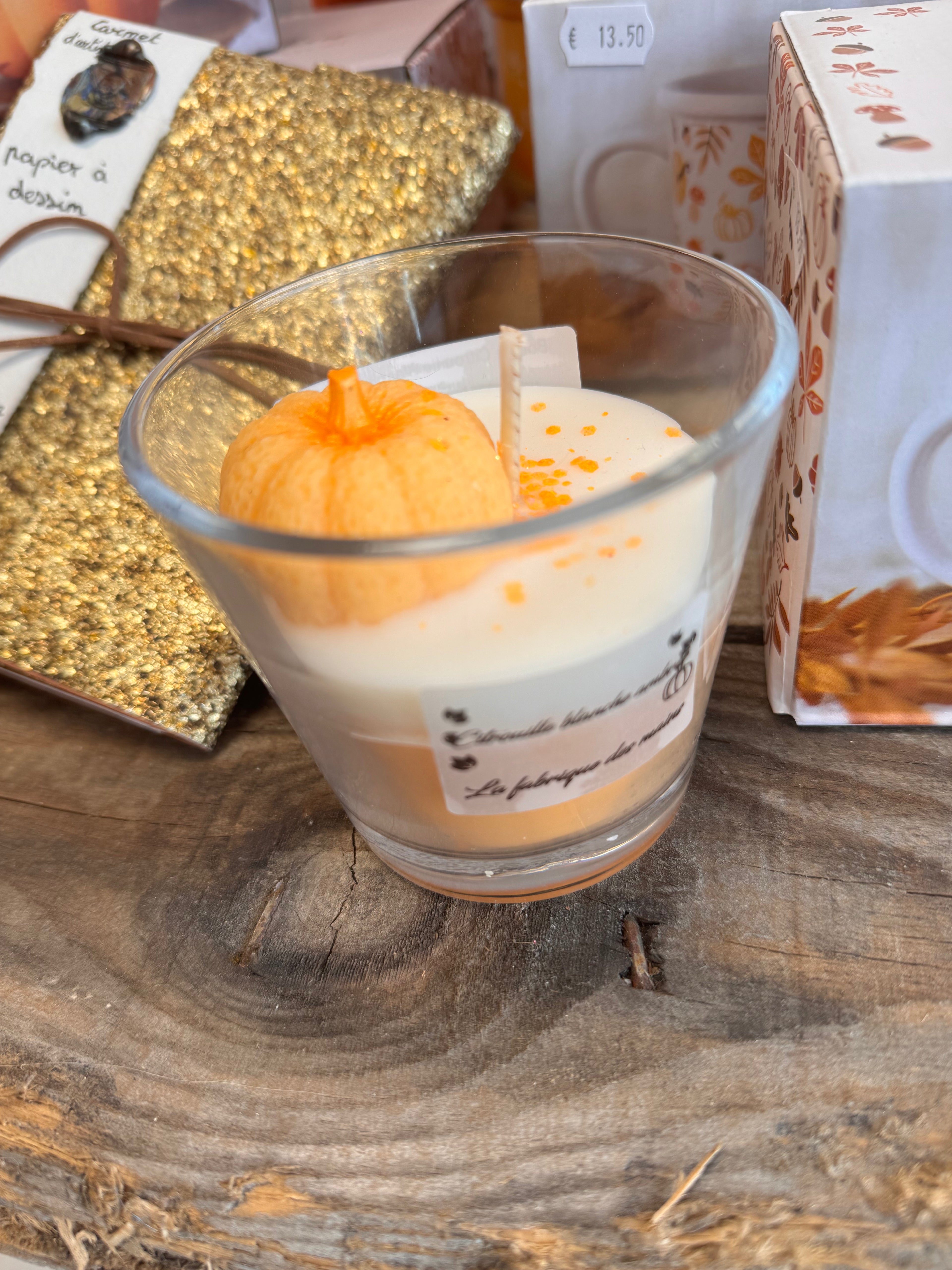 Bougie « Citrouille blanche ambrée »