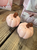 Salière et Poivrière « Citrouille rose »